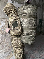 Баул армійський світлий піксель, сумка баул армійський 110 л, тактичний баул, тактичний баул-рюкзак піксель