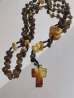 Вервиці MINOV 2788 з натурального бурштину на 50 намистин 37 см