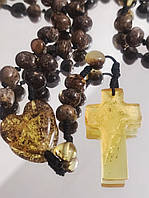 Вервиці MINOV 2789 з натурального бурштину на 50 намистин 37 см