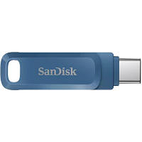 USB флеш накопитель SanDisk 128GB Ultra Dual Drive Go Navy Blue USB 3.1 Type-C (SDDDC3-128G-G46NB) - Вища