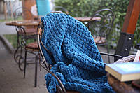 Детский плюшевый плед-одеяло 90*90 см, синий (AP-217) tn