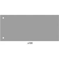 Разделитель страниц Economix 240х105 мм, пластик, серый, 100 шт E30811-10 ZXC