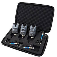 Набор 3х электронных сигнализаторов поклёвки и свингеров в кейсе Hirisi ZXC