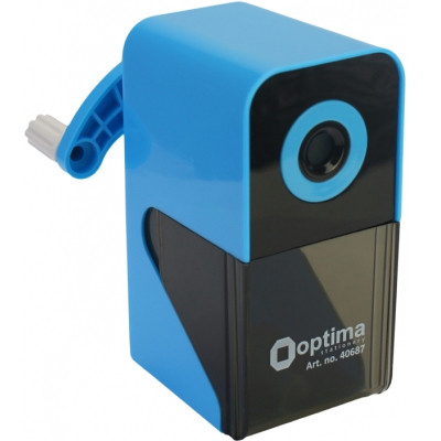Точилка Optima Механическая для карандаша с автоматической подачей, голубая O40687 ZXC - фото 1 - id-p2199232260