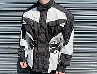 Мужская текстильная мотокуртка водонепроницаемая | Размер 4XL | Мото куртка для города