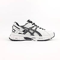 Мужские кроссовки ASICS Gel Kahana 8 Белые с черным, кроссовки Асикс гель Кахана8 белые