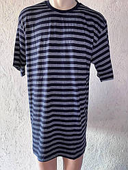 Футболка батал синя (58-66)