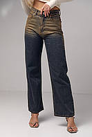 Женские джинсы с эффектом two-tone coloring - темно-синий цвет, 40р (есть размеры) tn