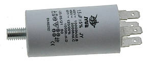 Конденсатор JYUL CBB-60M 1,5мкф - 450 VAC болт + клеми(30*57 mm)