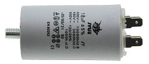 Конденсатор JYUL CBB-60M 18мкф - 450 VAC болт + клеми(40*71 mm)