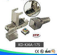 Конектор Безінструментальний RJ45, CAT 6A, STP KD-KJ6A-17S(272236604756)