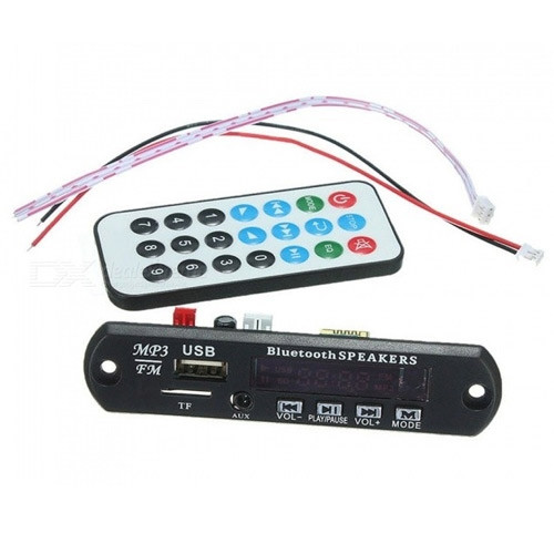 Встраиваемый MP3 плеер, Bluetooth FM USB microSD, 12В для авто ZXC - фото 1 - id-p2199249920