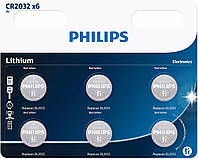Philips Батарейка литиевая CR 2032 блистер, 6 шт Chinazes Это Просто