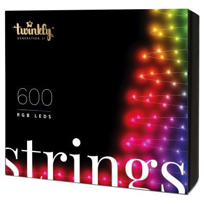 Гирлянда Twinkly Smart LED Strings RGB 600, BT + WiFi, Gen II, IP44 кабель че TWS600STP-BEU ZXC - фото 1 - id-p2199255686