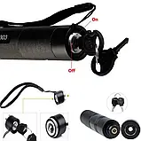 💚Зелена лазерна вказівка LASER 303 GREEN акумулятор в комплекті з насадками Зелений промінь, фото 7