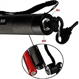 💚Зелена лазерна вказівка LASER 303 GREEN акумулятор в комплекті з насадками Зелений промінь, фото 9