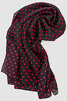 Шарф жіночий в горох, колір чорно-червоний, 244R011