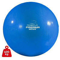 М'яч для фітнесу PowerPlay 4000 Premium 65 см Blue + насос PP_4000_65cm_Blue ZXC