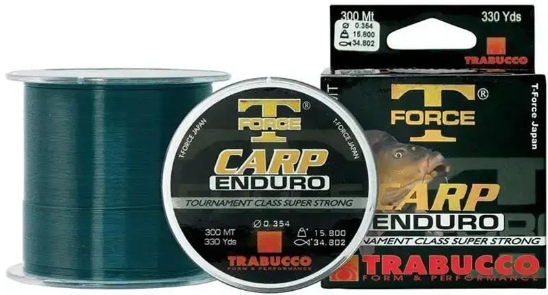 Волосінь Trabucco T-Force Carp Enduro 300м 0.25мм 8.36кг (кол.:темно-зелений)