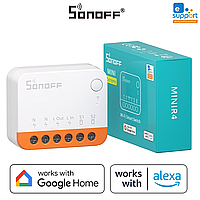 Одноканальне Wi-Fi реле Sonoff MINIR4 Extreme комутатор вимикач Wi-Fi Smart Switch Google Home Alexa