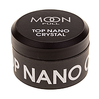 Топ для гель лаку без липкого шару Moon Full Nano Crystal Top Coat (Стійкий до подряпин), 15 мл