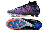 Бутсы Nike Air Zoom Mercurial Superfly IX FG Фиолетовые Найк суперфлай Футбольная обувь с шипами фиолетовые