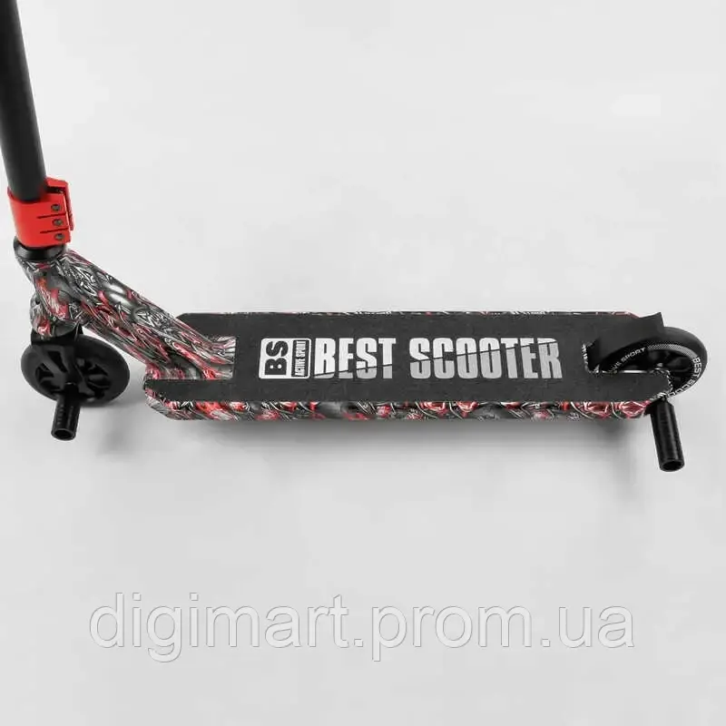 Трюковый самокат Best Scooter Graffity Dead Rider HIC-система пеги колёса 110 мм красный BS-7 DM, код: 7609612 - фото 3 - id-p2199361991