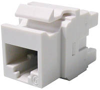 Модуль Keystone 1xRJ45, UTP, Cat 6, Білий KSJ-00033-02(365446764756)