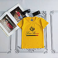 Детская желтая футболка Loro Piana