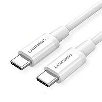 Кабель USB-C 2.0 To USB-C 2.0 60W 1M White support PD3.0/QC4.0, ABS Case+TPE Jacket US264/60518(117473757756)