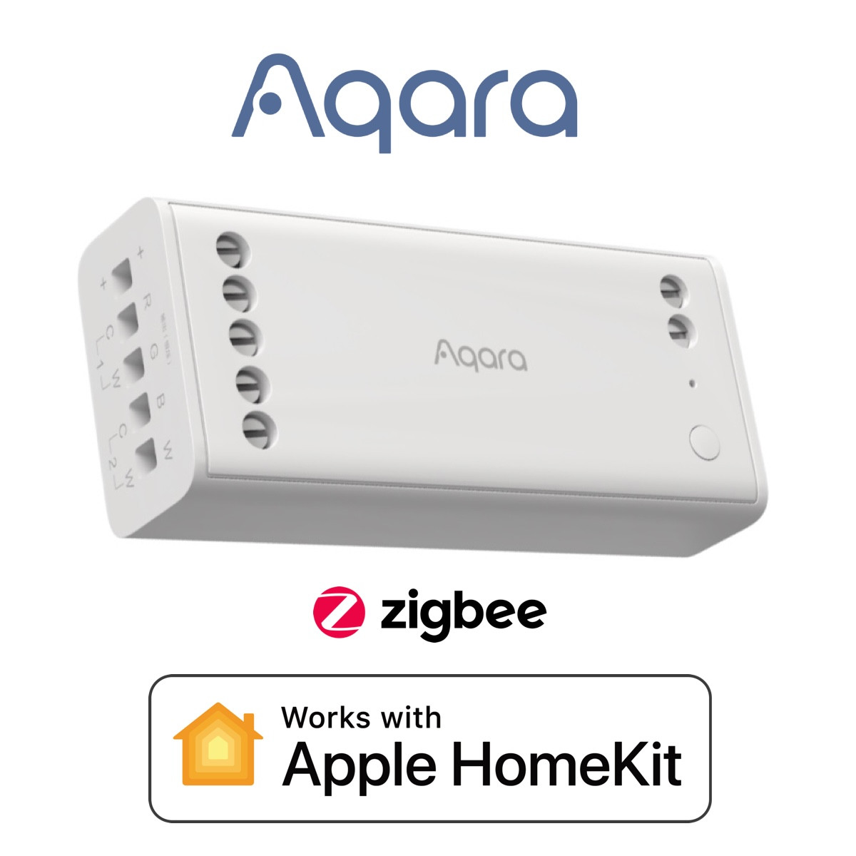 Контролер світлодіодних стрічок Aqara Smart Dimming Module T1 RGBW Zigbee 3.0 Apple HomeKit (ZNDDMK11LM) LED контролер LED драйвер