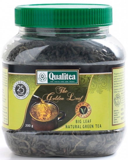 Купаж зеленого великолистового чаю Qualitea The Golden Leaf 200 грамів