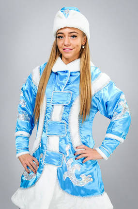 Дорослий карнавальний костюм "Снігуронька", фото 2