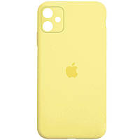 Уценка Чехол Silicone Case Square Full Camera Protective (AA) для Apple iPhone 11 (6.1") mid