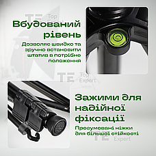 Професійний штатив тринога 180см Neepho NP-8840 для телефону фотоапарата камери для зйомки з рівнем, фото 5