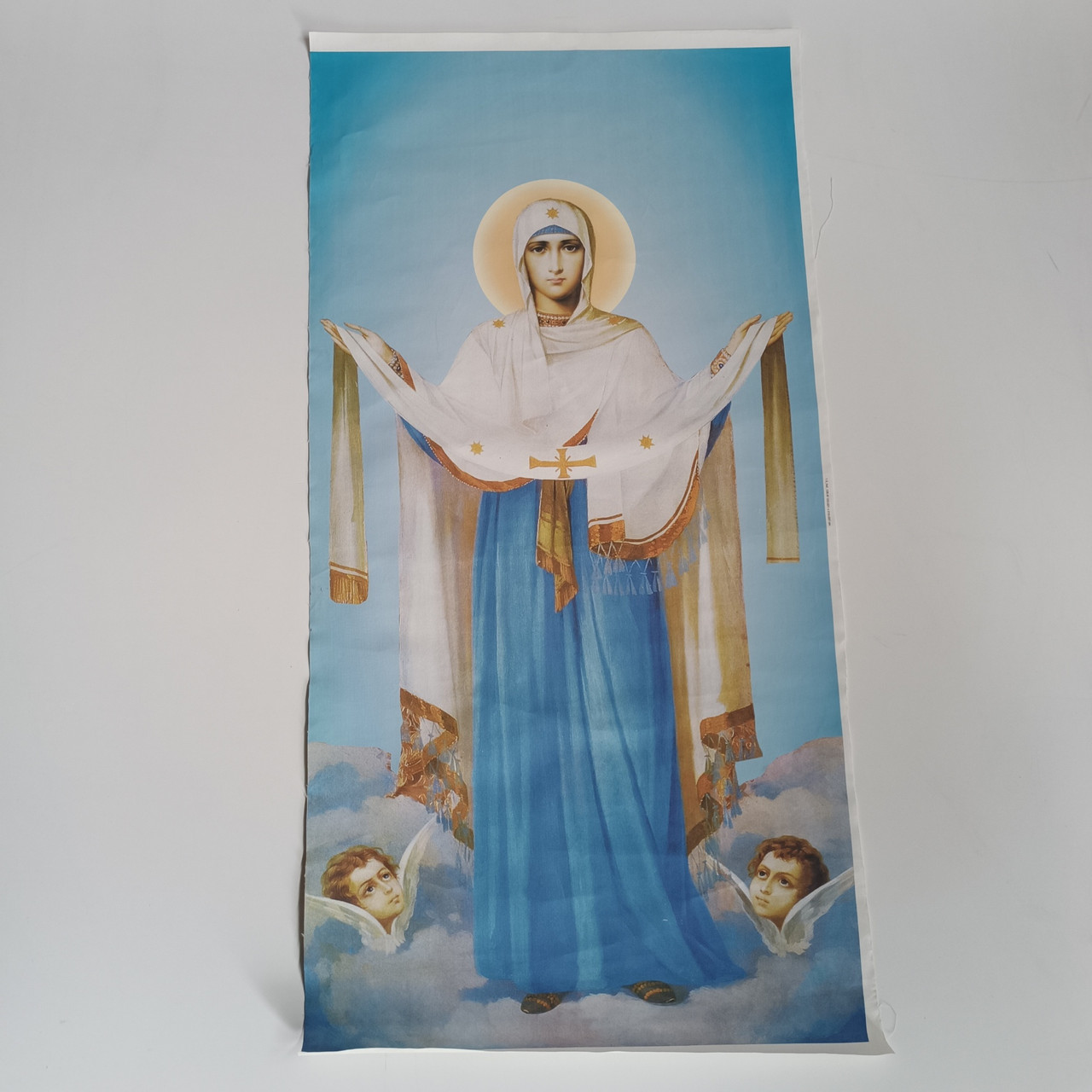 Ікона Пресвята Богородиця "Покрова" 122*60см (друк на холсті), фото 1