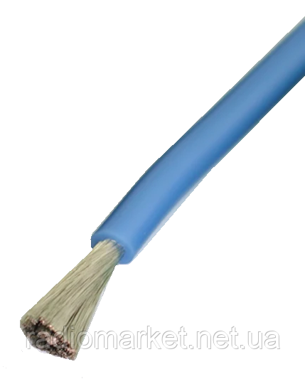 Провід силіконовий 1жила 20AWG (0,52мм.кв.), синій, фото 1