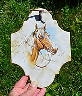 Розкішне настінне панно з зображенням голови Лошадки. Кінь. Конь. Лошадь.