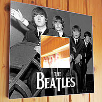 Декоративное зеркало "The Beatles" оригинальный подарок для фанатов, музыкантов и любителей рок музыки