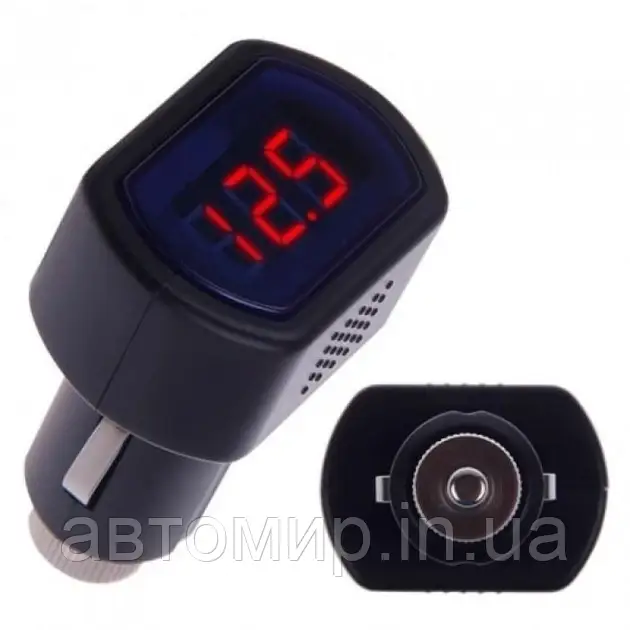 Автомобільний вольтметр у прикурювач, фото 1