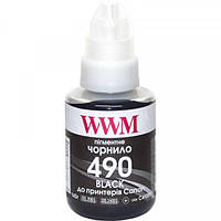 Чернила WWM Canon Pixma G1400/2400/3400 Black Pigment (C490BP) 140г
