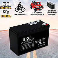 Акумуляторна батарея BATTERY 12 V 7 A для ДБЖ, акумулятор для велосипеда, електротранспорту FLH