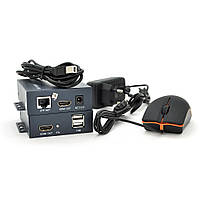 Одноканальный активный удлинитель HDMI сигнала по UTP кабелю. Дальность передачи: до 100 метров, cat5e/cat6e