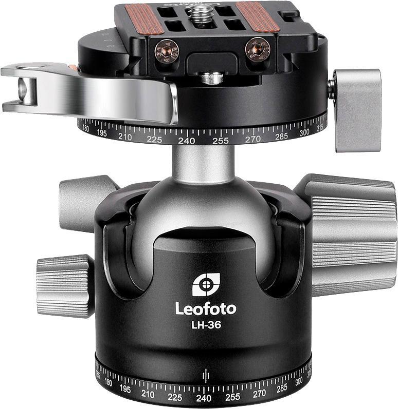 Головка штативна Leofoto LH-36PCL+NP-50 кульова із затискачем ARCA. Шар: 36 мм
