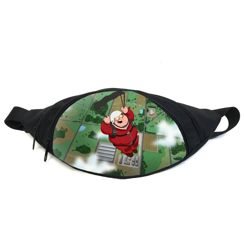 Поясна сумка бананка Грифіни (GB- Family Guy 04) Gear Bag чорна