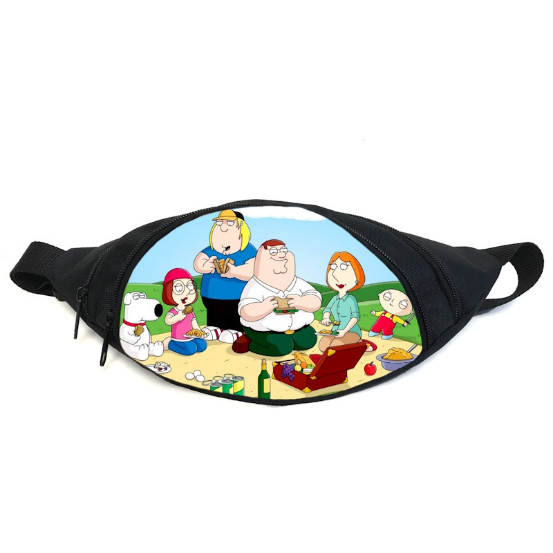 Поясна сумка бананка Грифіни (GB- Family Guy 05) Gear Bag чорна