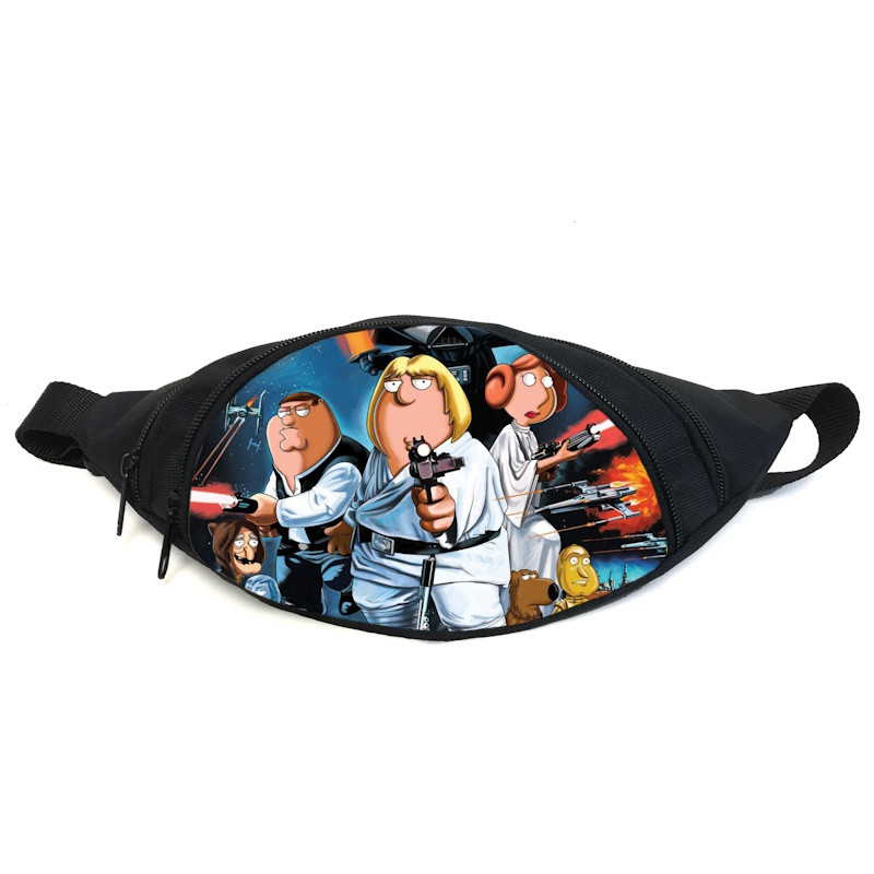 Поясна сумка бананка Грифіни (GB- Family Guy 06) Gear Bag чорна, фото 1