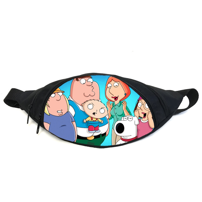 Поясна сумка бананка Грифіни (GB- Family Guy 012) Gear Bag чорна, фото 1
