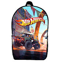 Рюкзак Хотвилс детский (Gear bag Hot wheels mini 01) черный, 29 х 21 х 9 см