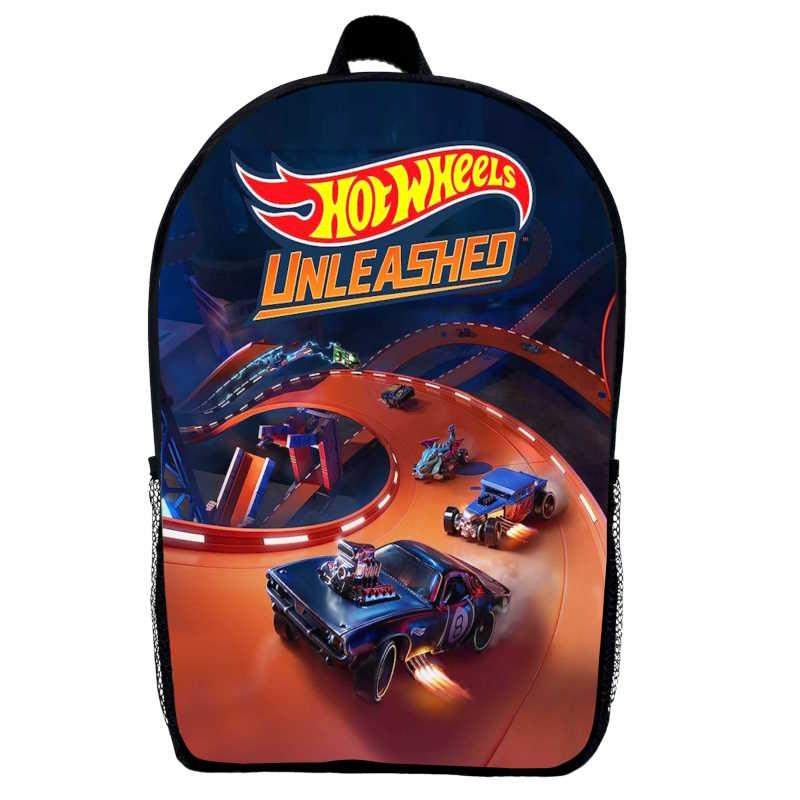 Рюкзак Хотвілс дитячий (Gear bag Hot wheels mini 09) чорний, 29 х 21 х 9 см, фото 1